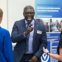 Dean Ogundipe talking during reception 6